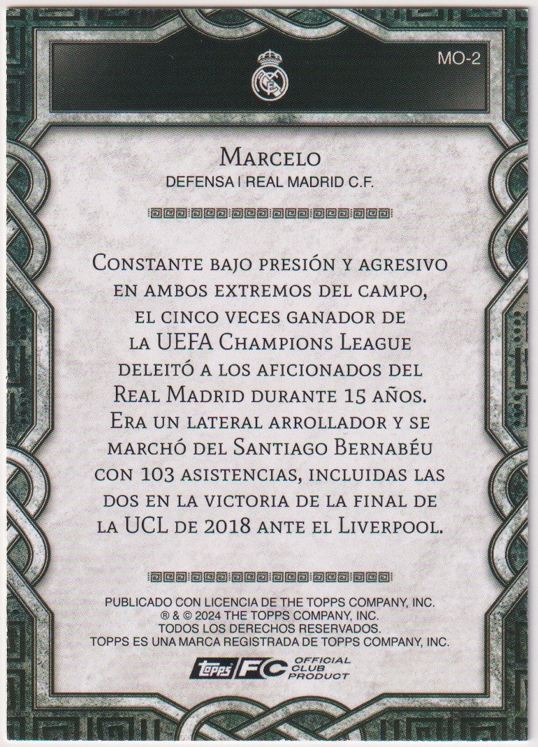 Topps Official Club Product 2024-25 Marcelo Real Madrid C.F. FC Parallel Rare – Bild 2