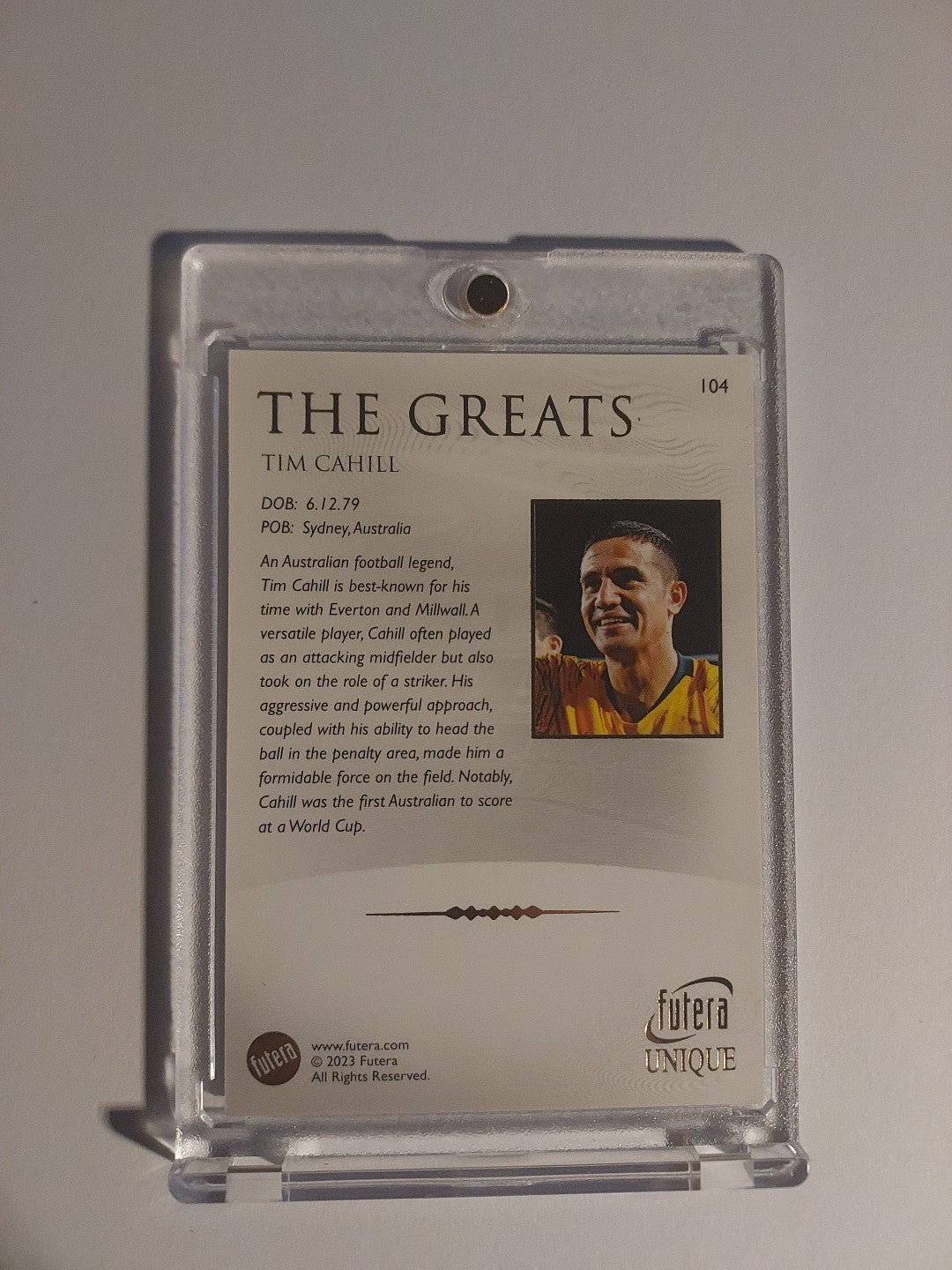 Futera Unique 2023 Tim Cahill Australien Parallel Insert Hit – Bild 2