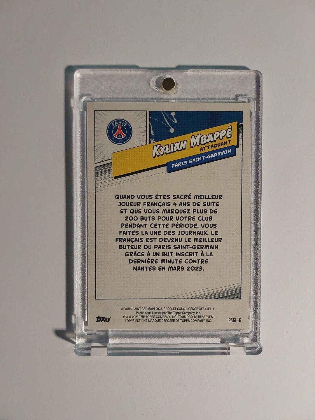Topps Paris Saint-Germain 2022-23 Kylian Mbappé Parallel Insert Ultra Rare Hit – Bild 2
