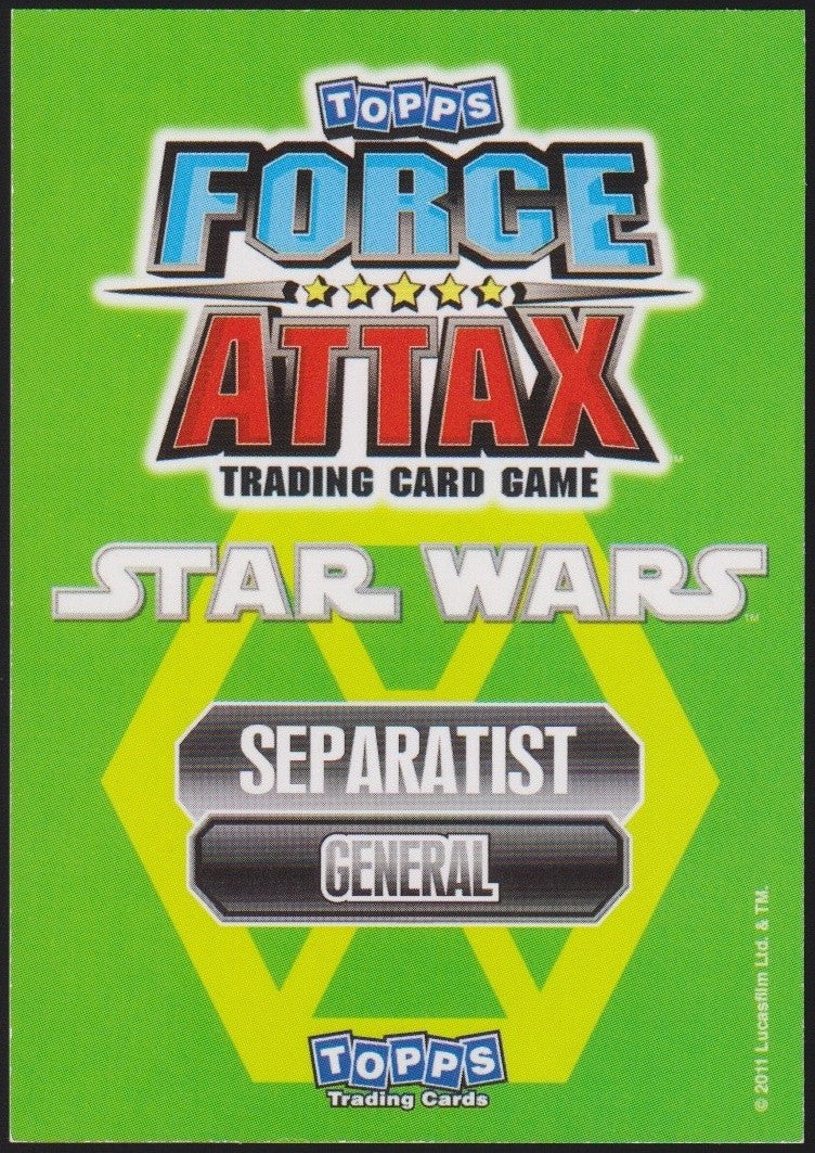 Topps Star Wars 2011 Lok Durd General Separatisten TCG Rare #109 – Bild 2