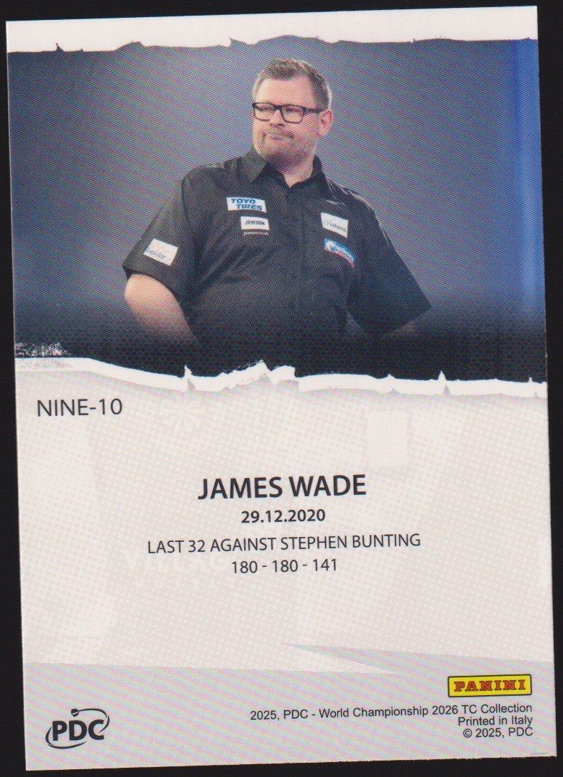 Panini PDC World Championship 2026 James Wade Refractor Parallel – Bild 2