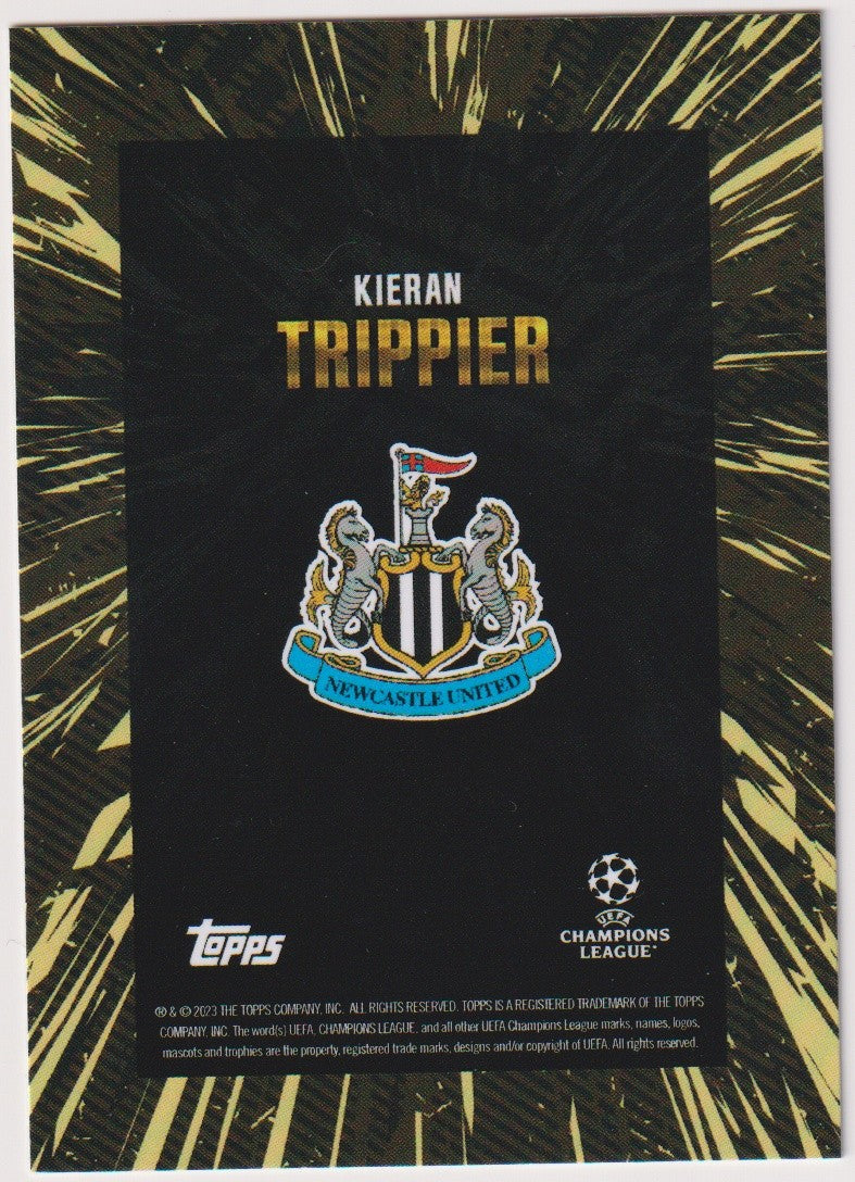 Topps UEFA Champions League Kieran Trippier Newcastle United Parallel Rare – Bild 2