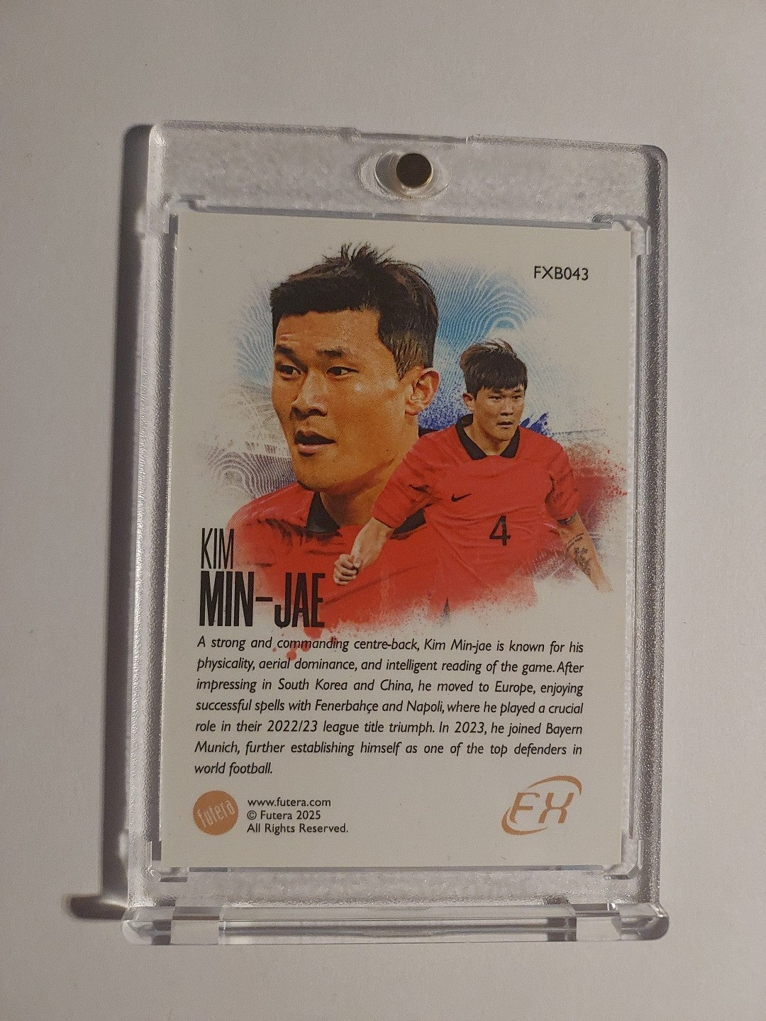 Futera Unique 2024-25 Kim Min-Jae Südkorea Bayern München Parallel Rare Hit – Bild 2