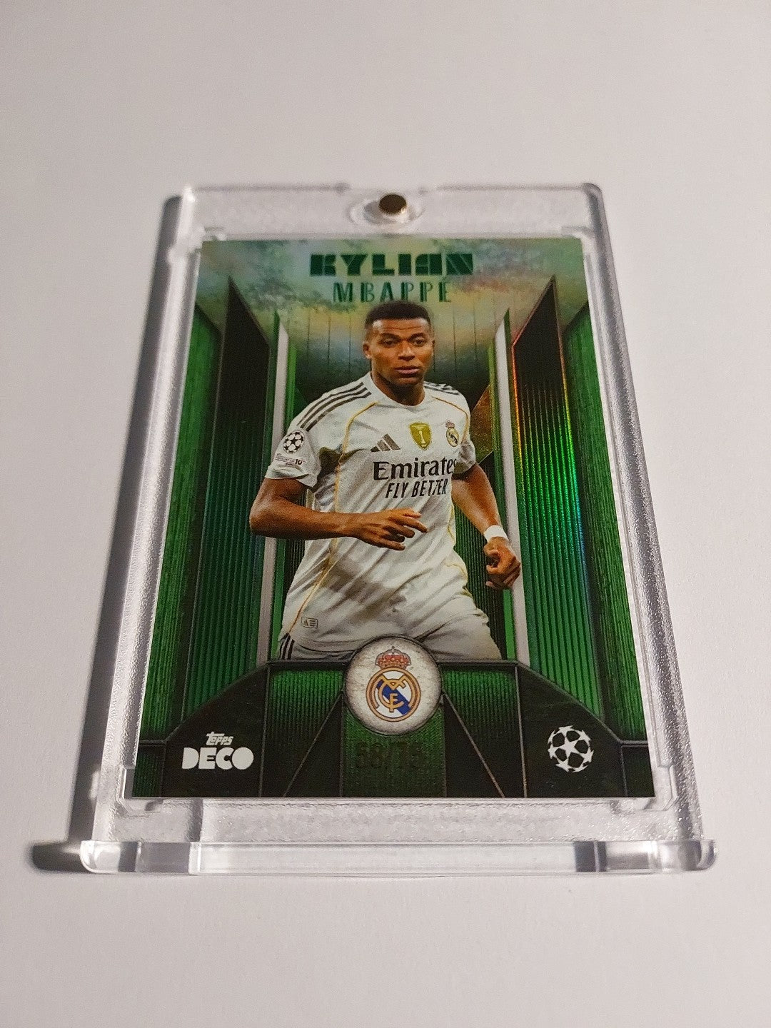 Topps UCC Deco 2025-26 Kylian Mbappé Real Madrid Parallel 58/75 Refractor Rare – Bild 2