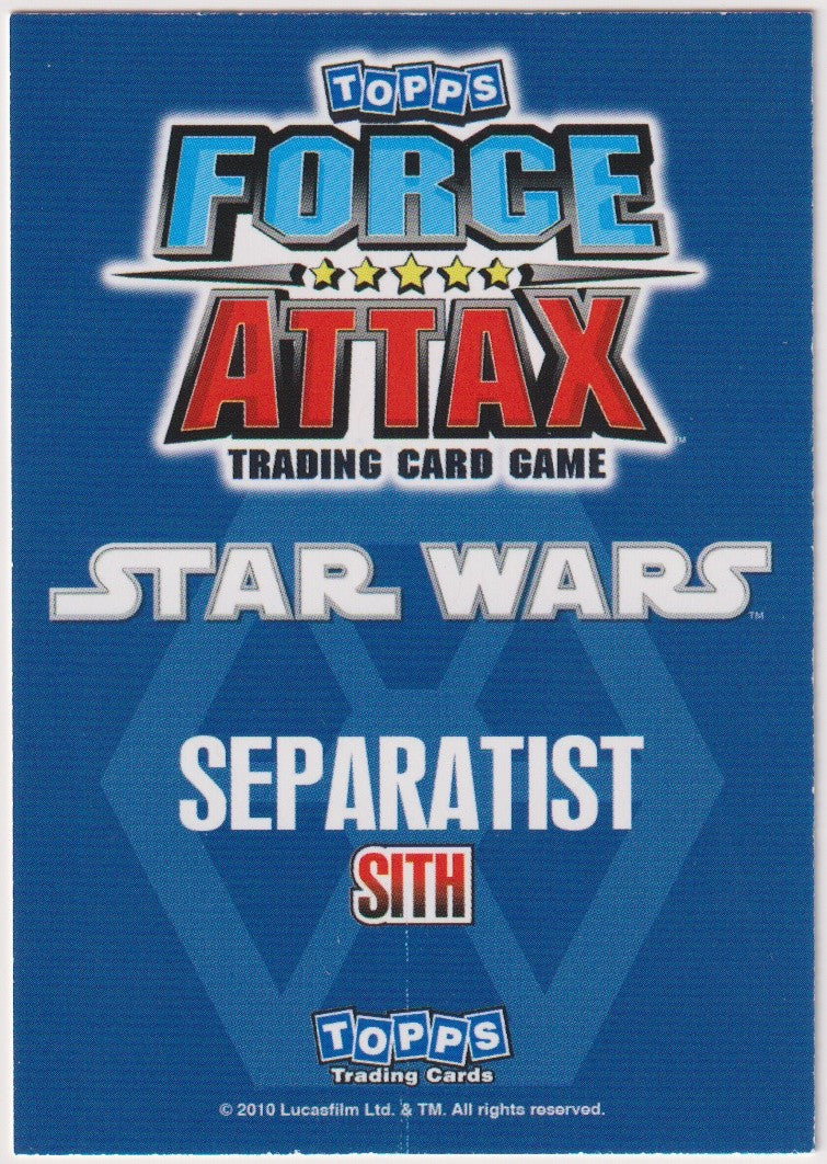 Topps Star Wars 2010 COUNT DOOKU Sith Separatisten TCG Rare #71 – Bild 2