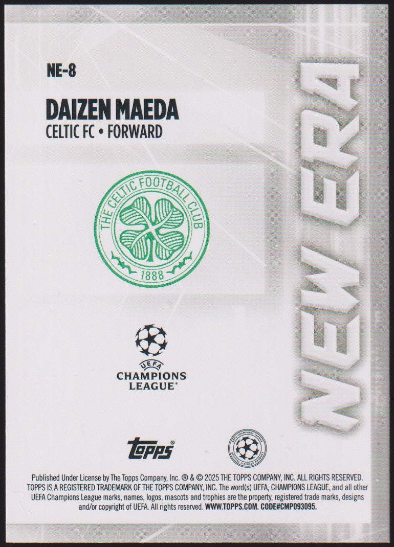 Topps New Era 2024-25 Daizen Maeda Celtic FC UEFA Champions League Parallel Rare – Bild 2