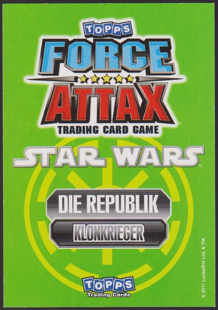 Topps Star Wars 2011 Klon-Commando Fixer Republik TCG Rare #55 – Bild 2