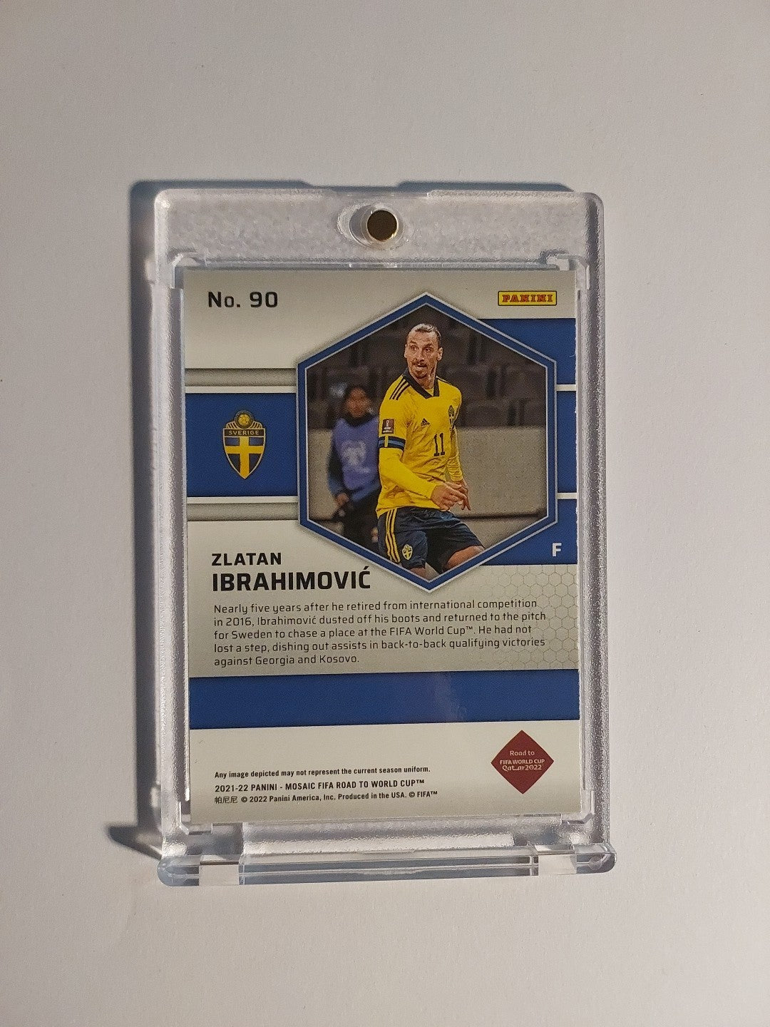 Panini Mosaic 2021-22 Zlatan Ibrahimovic Schweden Parallel Insert Ultra Rare Hit – Bild 2