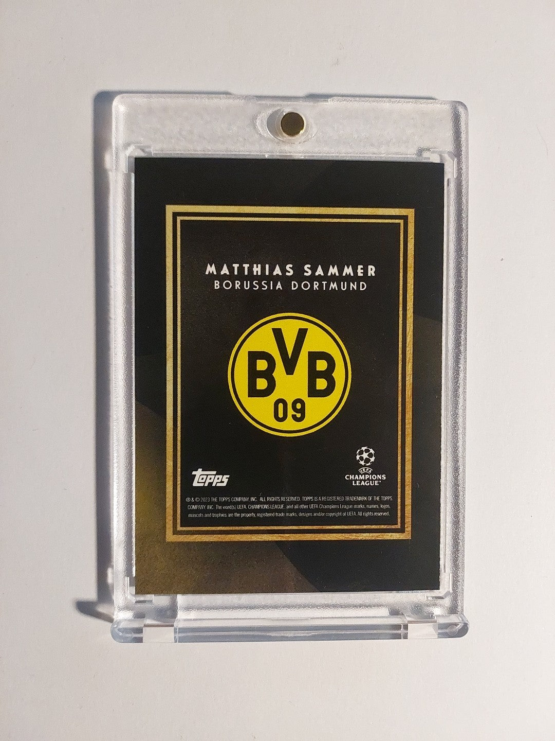Topps UCC Deco 2023-24 Matthias Sammer Borussia Dortmund Parallel Ultra Rare Hit – Bild 2