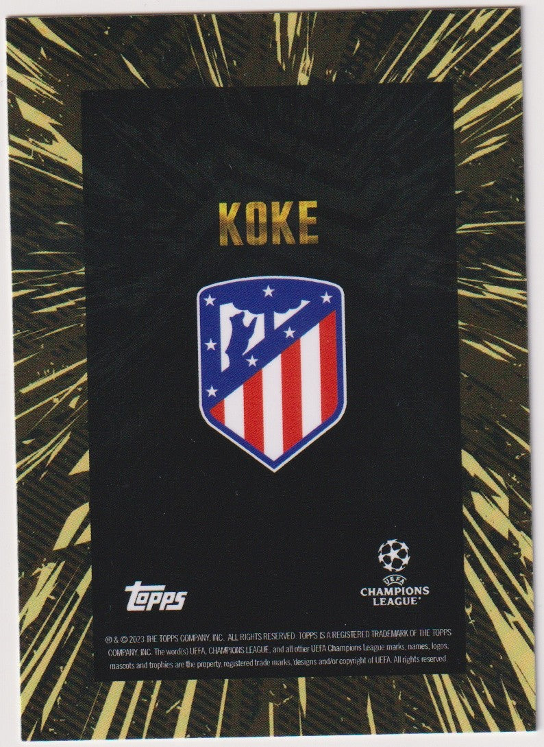 Topps UEFA Champions League Koke Atlético Madrid X Whip Parallel Rare – Bild 2