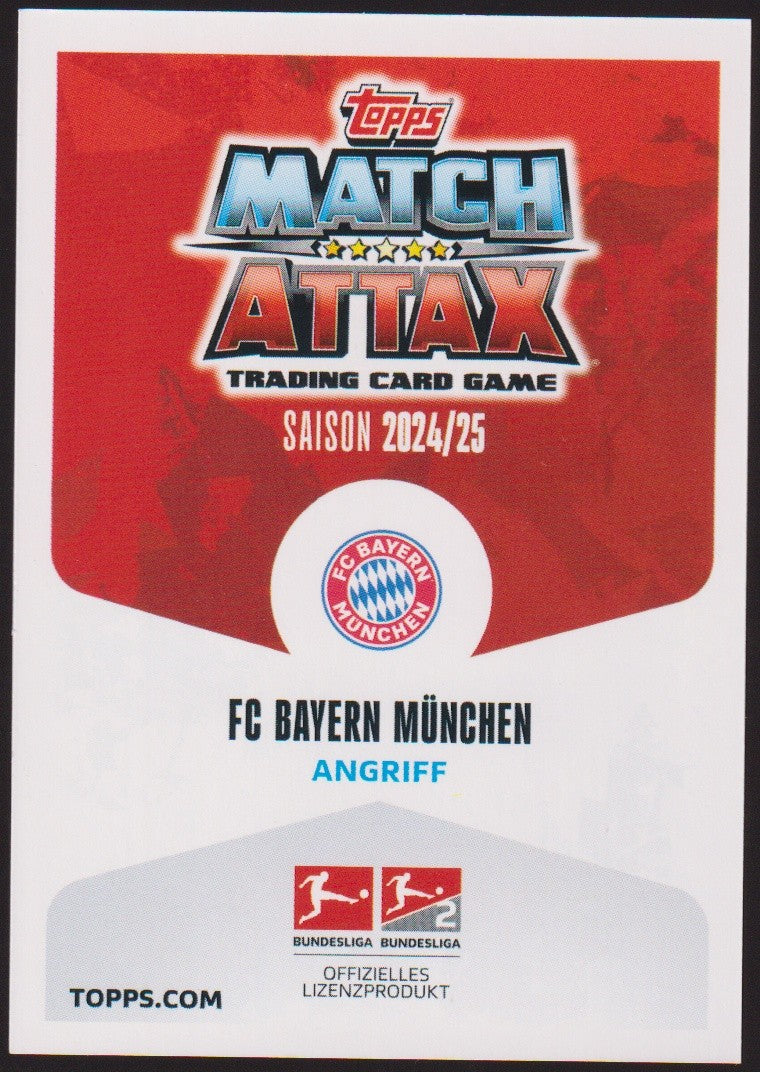 Topps Match Attax Trading Card 2024-25 Michael Olise FC Bayern München Parallel – Bild 2