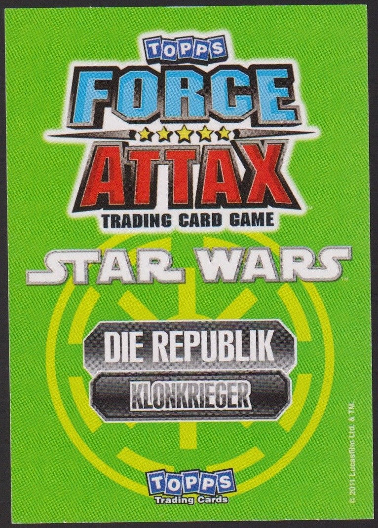 Topps Star Wars 2011 Klonkommandant Wolffe Republik TCG Rare #63 – Bild 2