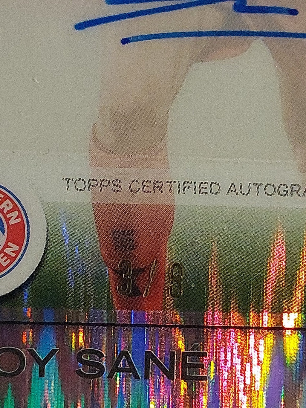 Topps Chrome Flagship 2024-25 Leroy Sane Auto Bayern München Red Parallel 3/8 – Bild 2