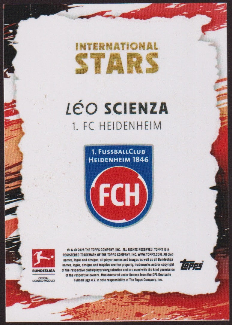Topps International 2024-25 Leo Scienza 1. FC Heidenheim BUNDESLIGA Parallel – Bild 2