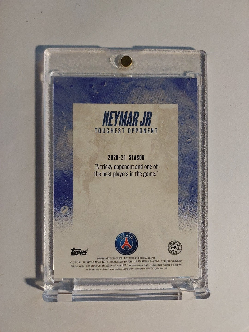 Topps UCC 2020-21 Neymar Jr Paris Saint-Germain Parallel Insert Ultra Rare Hit – Bild 2