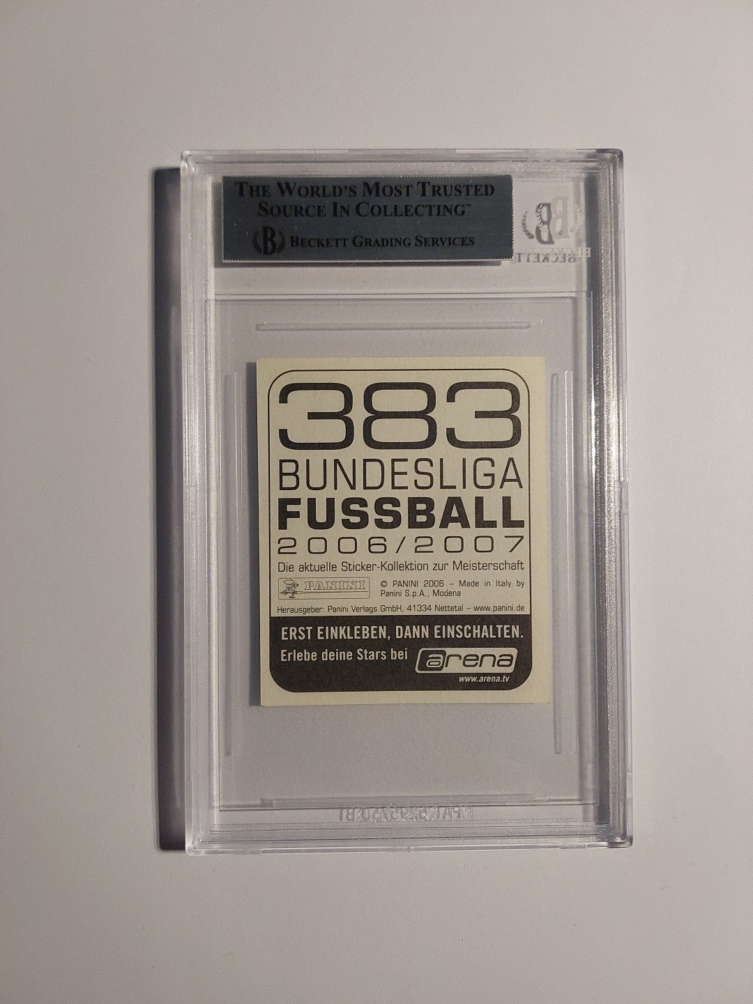 Panini Bundesliga 2006-07 Lukas Podolski Bayern München Parallel BGS 8.5 PSA Hit – Bild 2