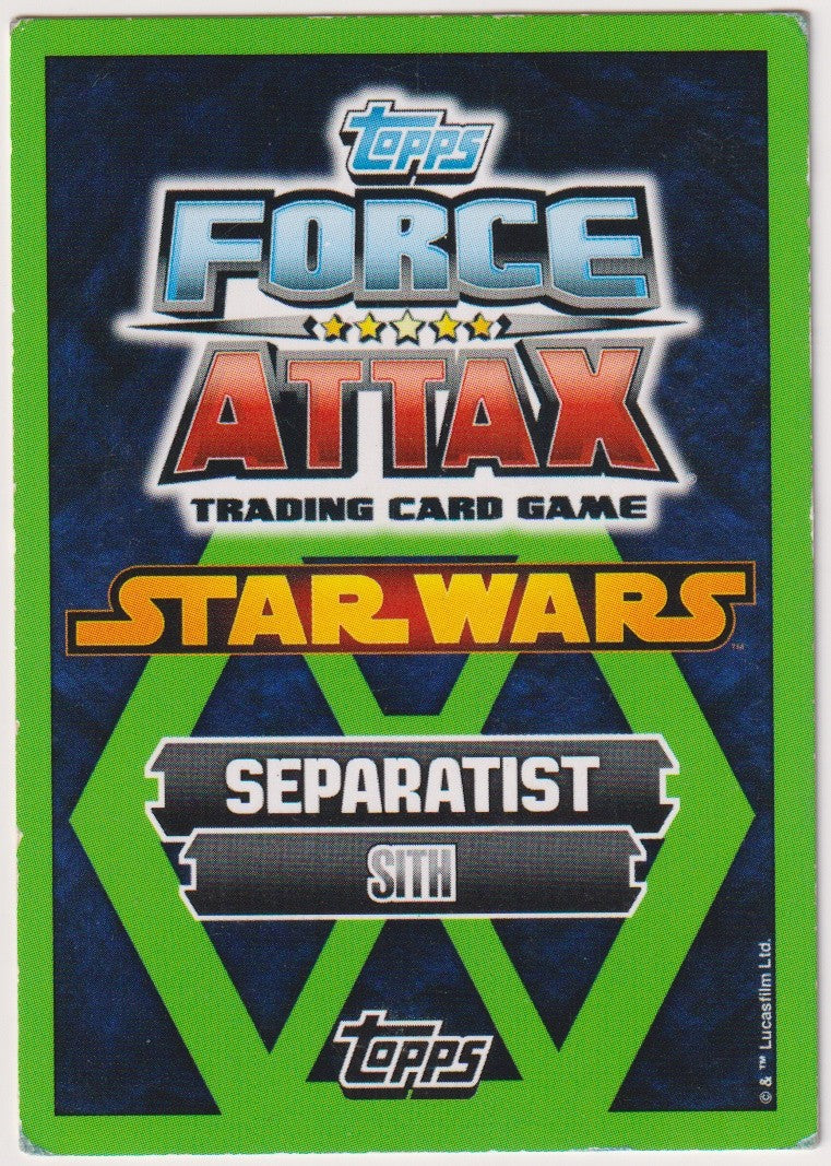 Topps 2012 Star Wars Darth Sidious Sith Separatisten TCG Rare #172 – Bild 2