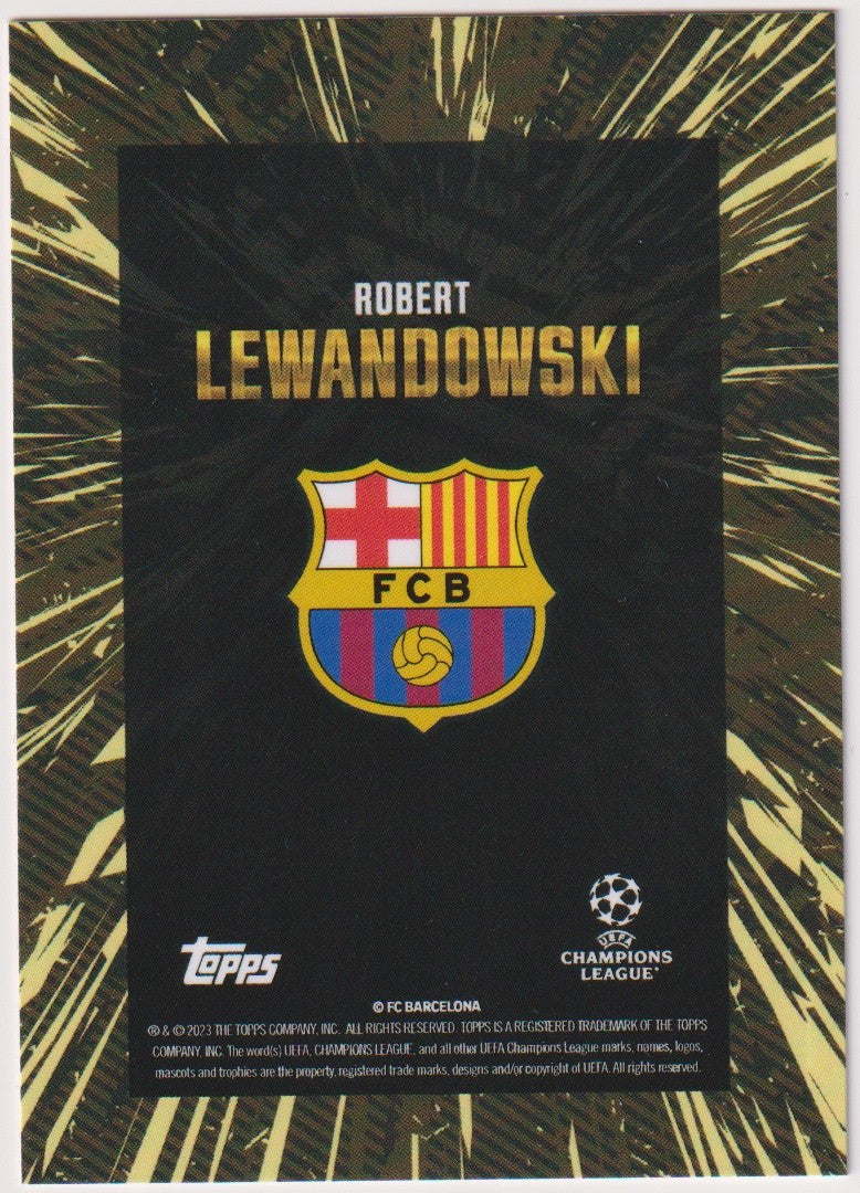 Topps Champions League Robert Lewandowski FC Barcelona Parallel Rare – Bild 2