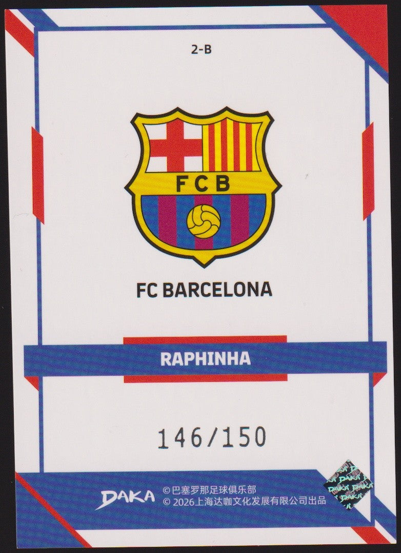 Daka 2025-26 Raphinha FC Barcelona Parallel 146/150 Refractor – Bild 2