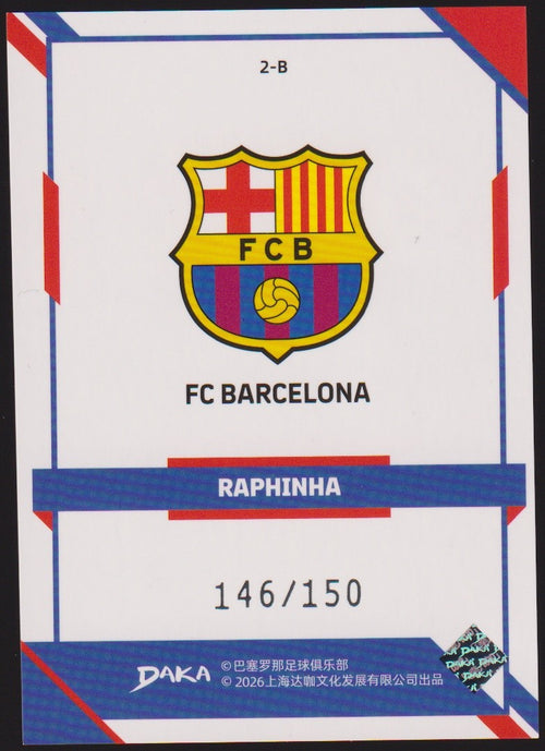 Daka 2025-26 Raphinha FC Barcelona Parallel 146/150 Refractor – Bild 2