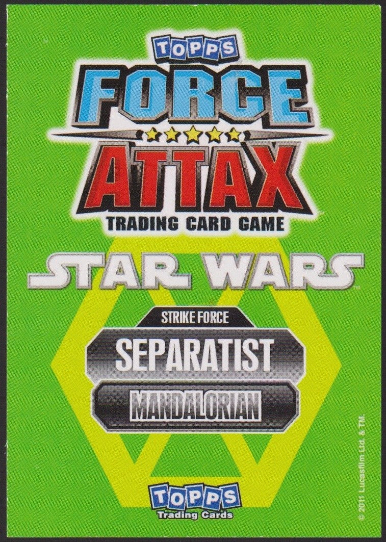 Topps Star Wars 2011 Mandalorianer Krieger Separatisten TCG Rare #182 – Bild 2