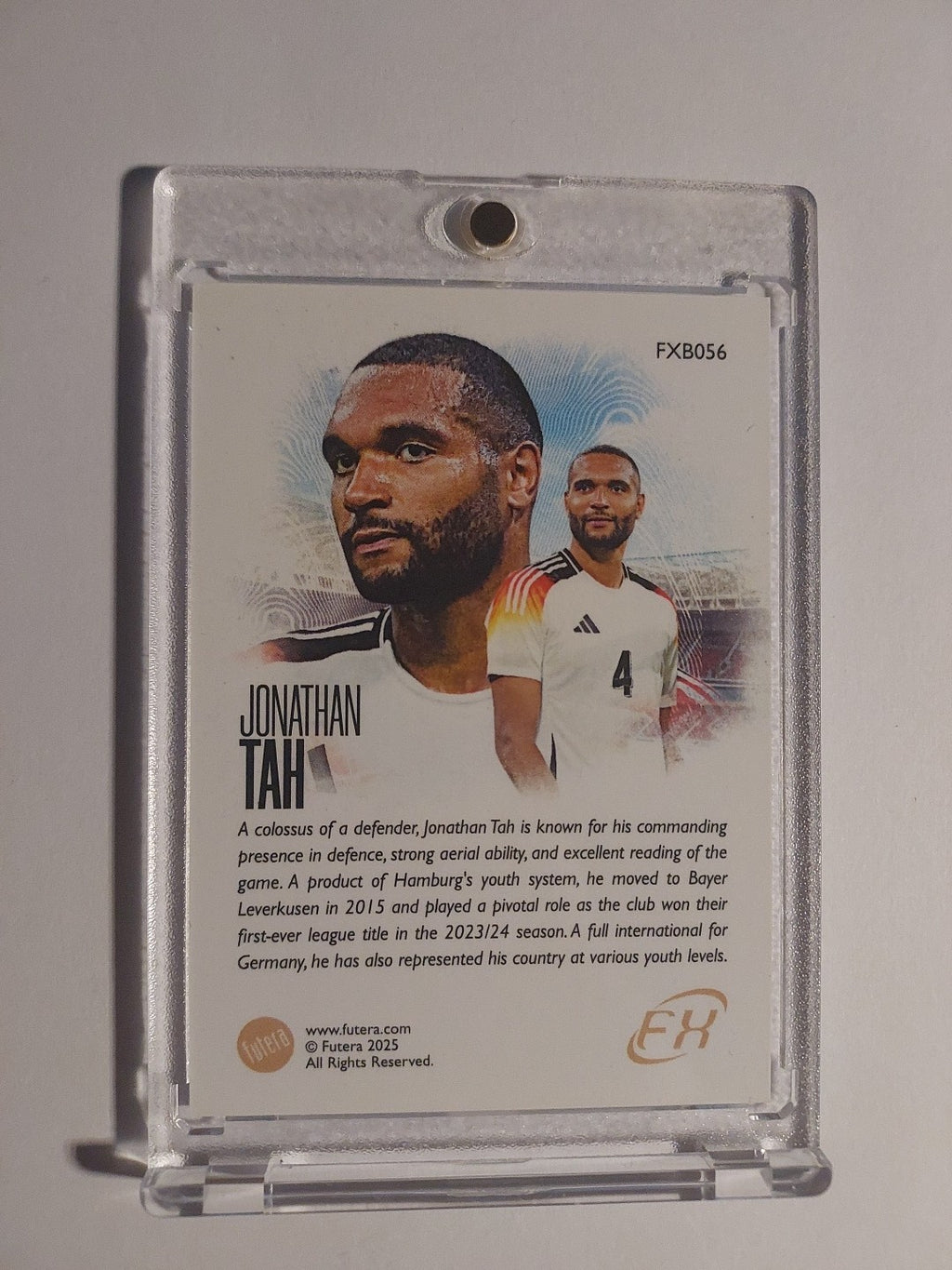 Futera Unique 2024-25 Jonathan Tah Deutschland Bayern München Parallel Rare Hit – Bild 2