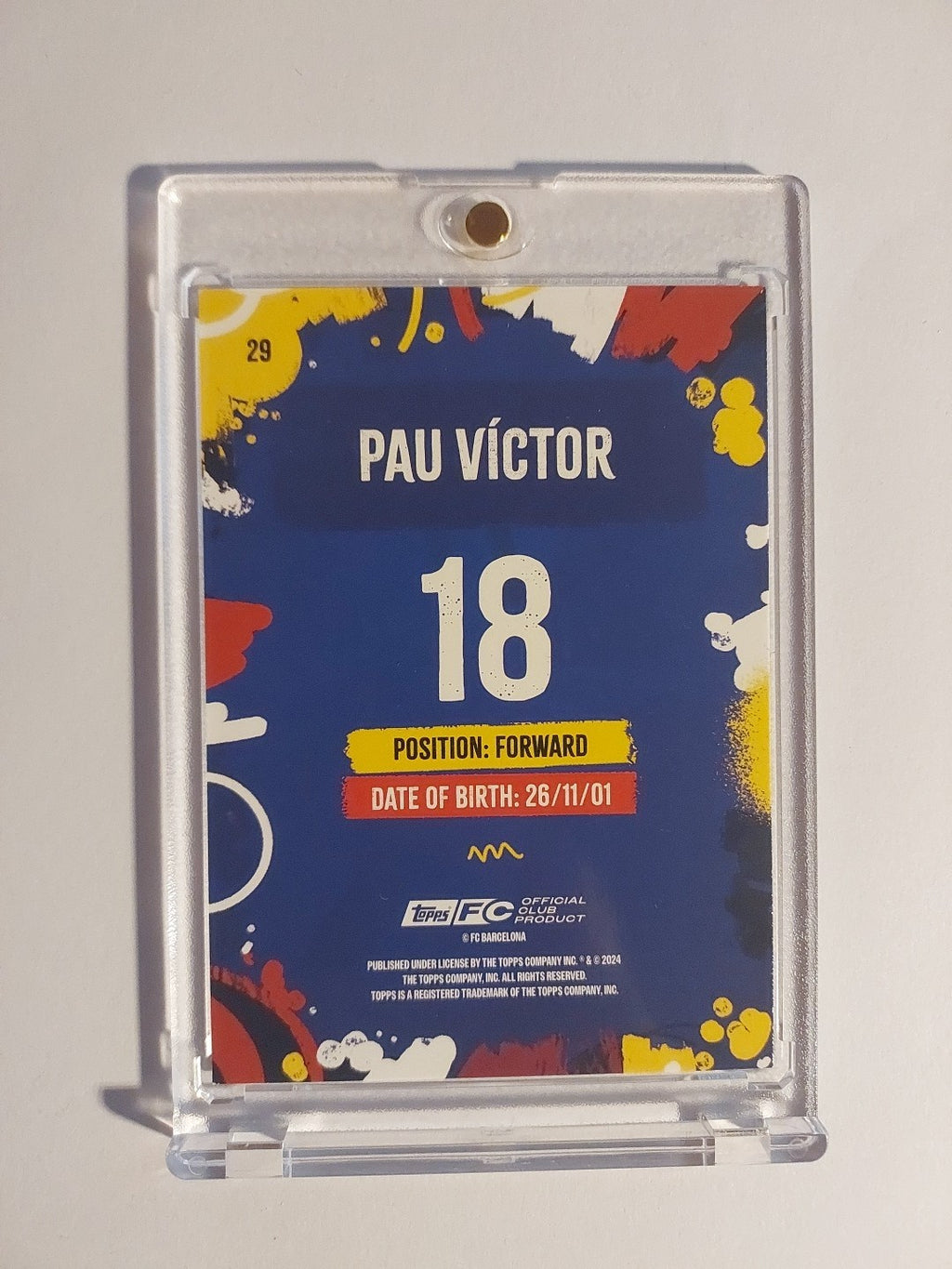 Topps Barcelona Team Set 2024-25 Pau Victor Limited Edition Parallel – Bild 2