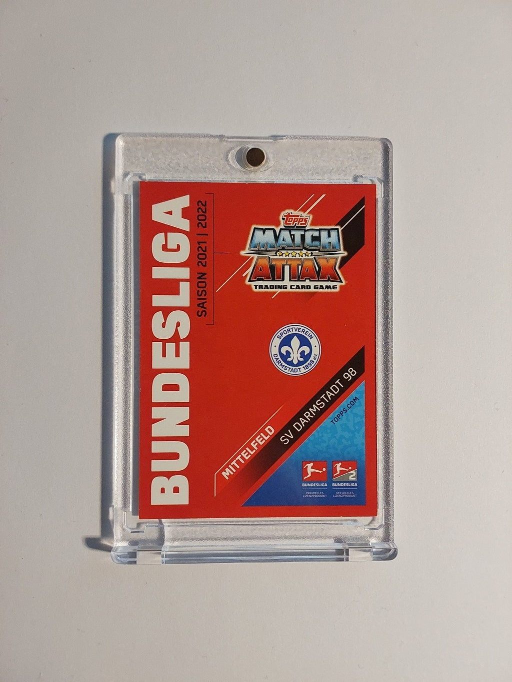 Topps Bundesliga 2021-22 Emir Karic On Card Auto Darmstadt Parallel Ultra Rare – Bild 2