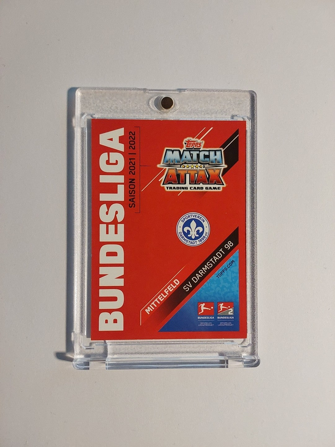 Topps Bundesliga 2021-22 Emir Karic On Card Auto Darmstadt Parallel Ultra Rare – Bild 2