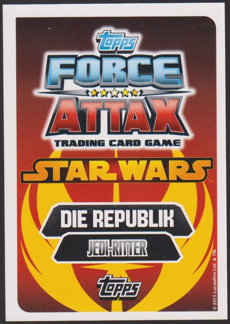 Topps Star Wars 2013 Mace Windu REPUBLIK Jedi (Film Version) TCG Rare #97 – Bild 2