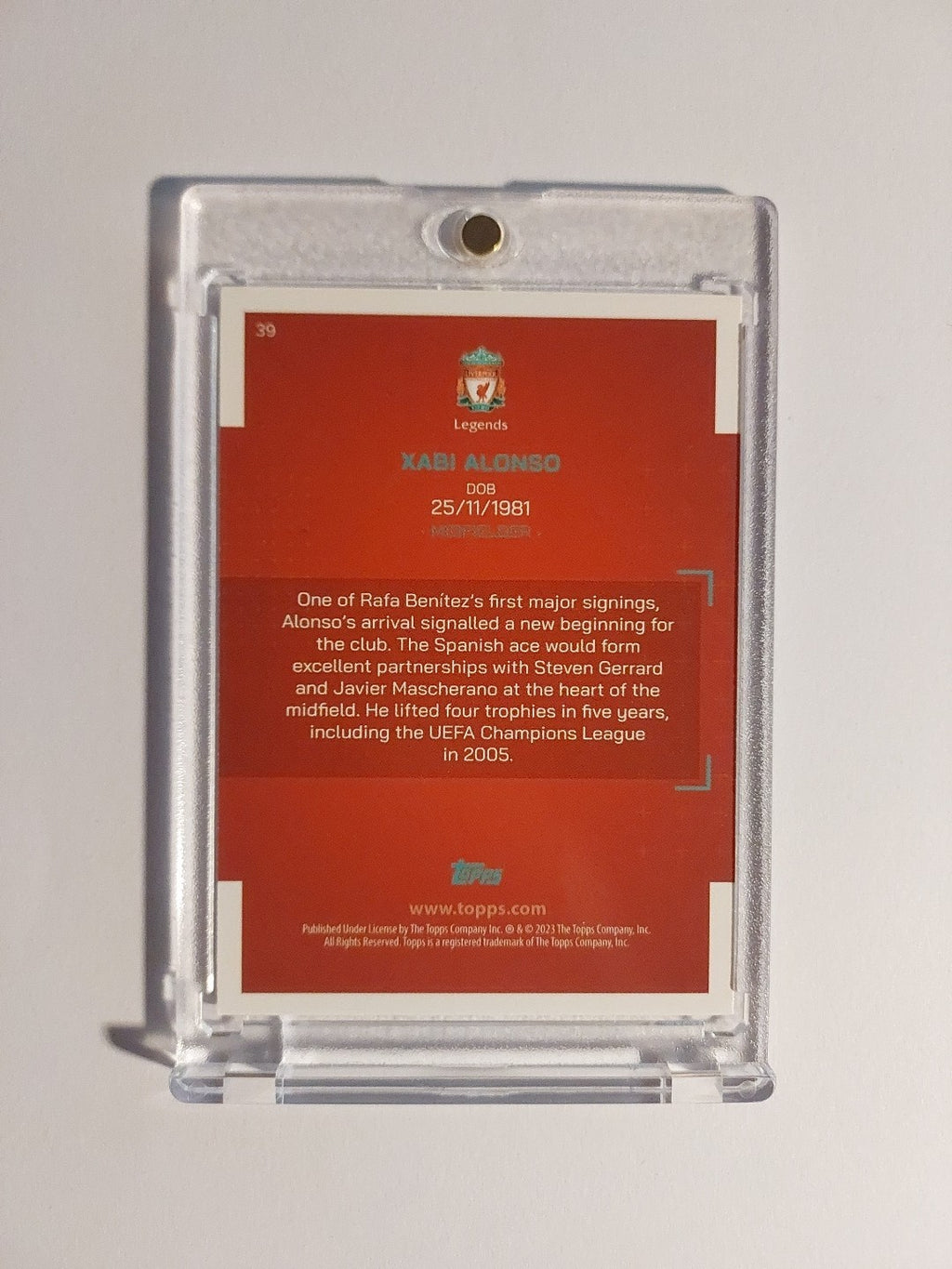 Topps Liverpool 2022-23 Xabi Alonso Spanien Parallel Insert Ultra Rare Hit – Bild 2