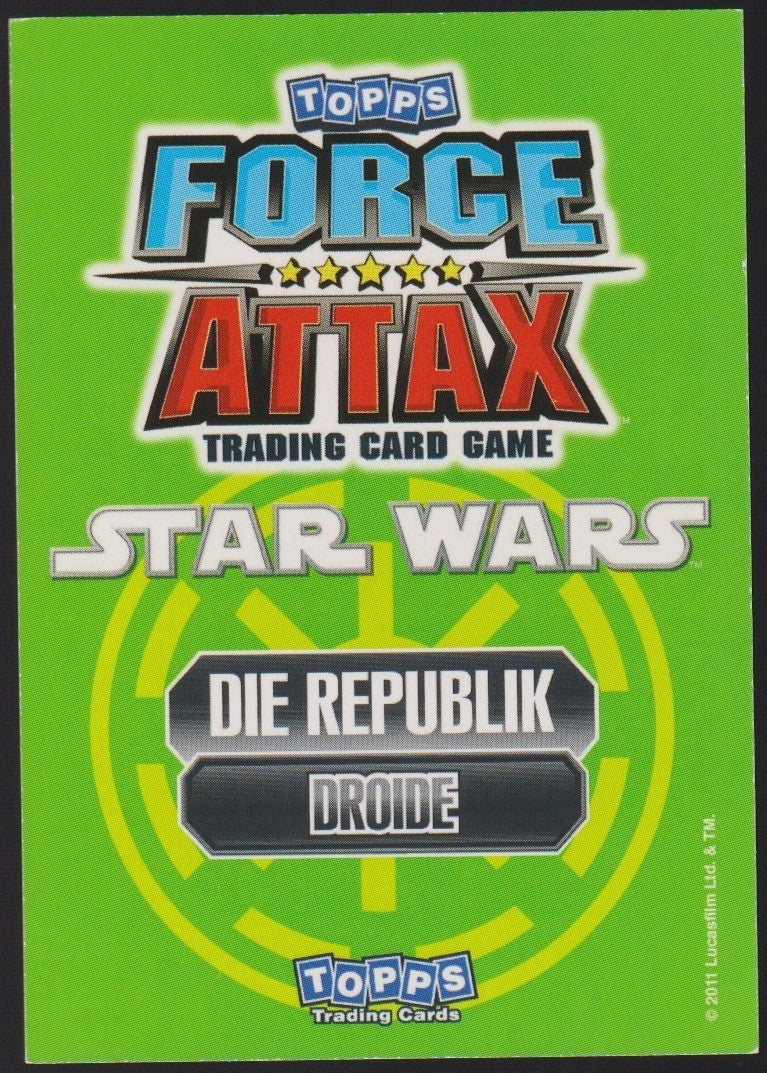 Topps Star Wars 2011 C-3PO & R2-D2 Republik Droide TCG Rare #215 – Bild 2