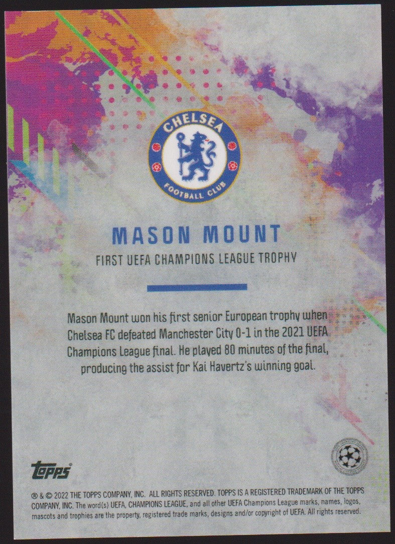 Topps UEFA Champions League 2021-22 Mason Mount Chelsee Parallel Rare – Bild 2