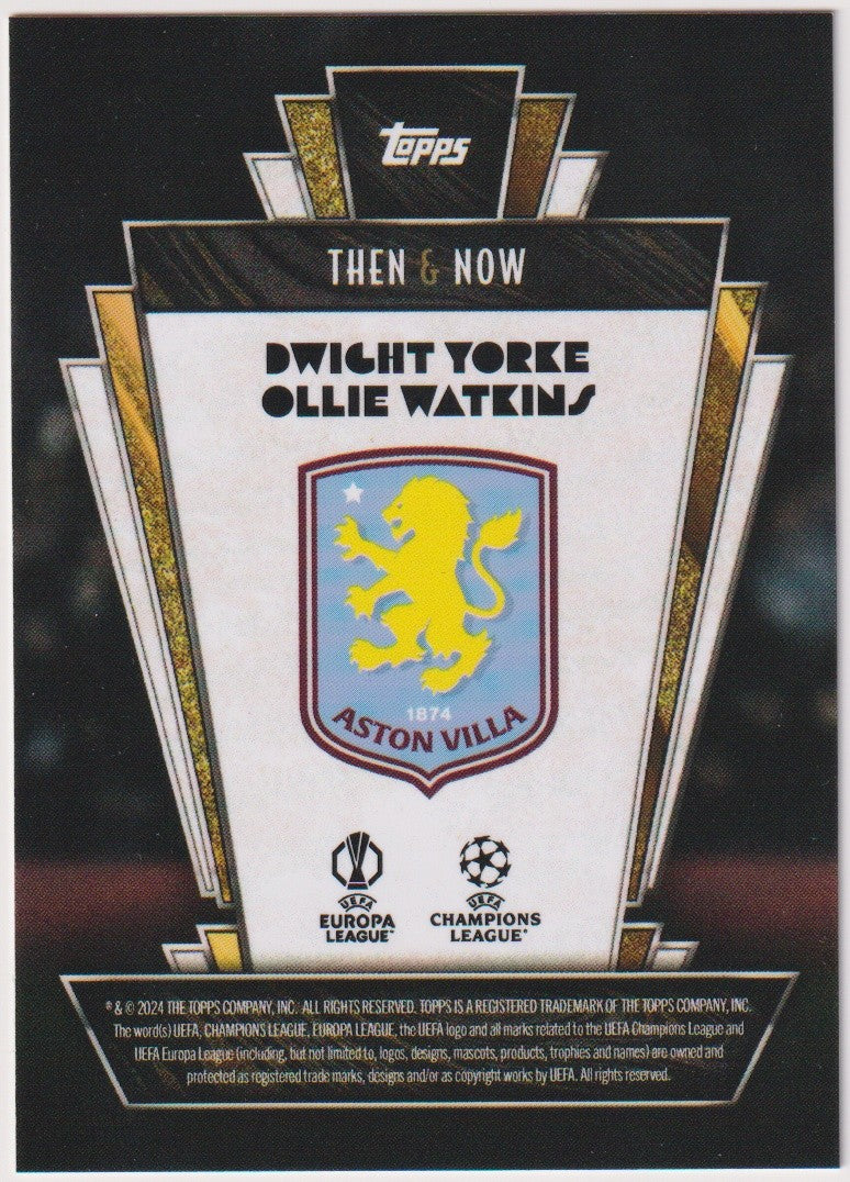 Topps 2023-24 Dwight Yorke & Ollie Watkins Aston Villa UEFA Champions League – Bild 2