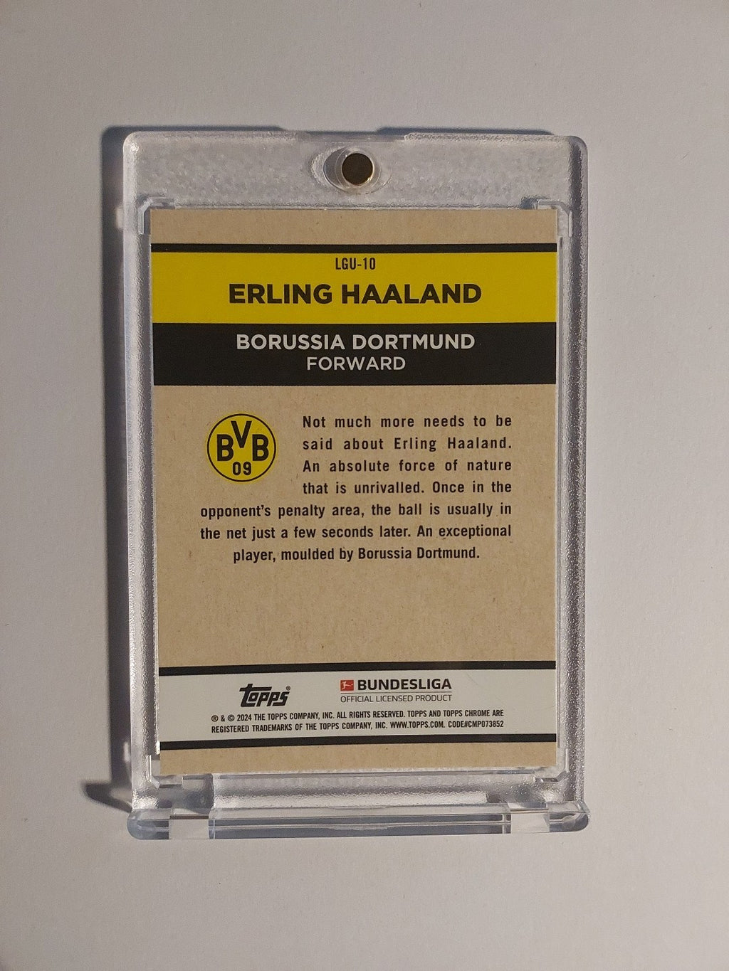 Topps Bundesliga 2023-24 Erling Haaland Dortmund Parallel Refractor Insert Rare – Bild 2