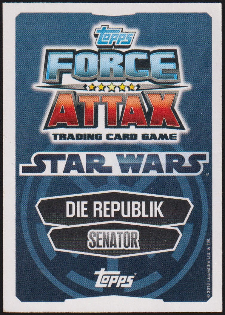 Toppa Star Wars 2012 Padme Amidala Senator Republik TCG Rafractor Rare – Bild 2