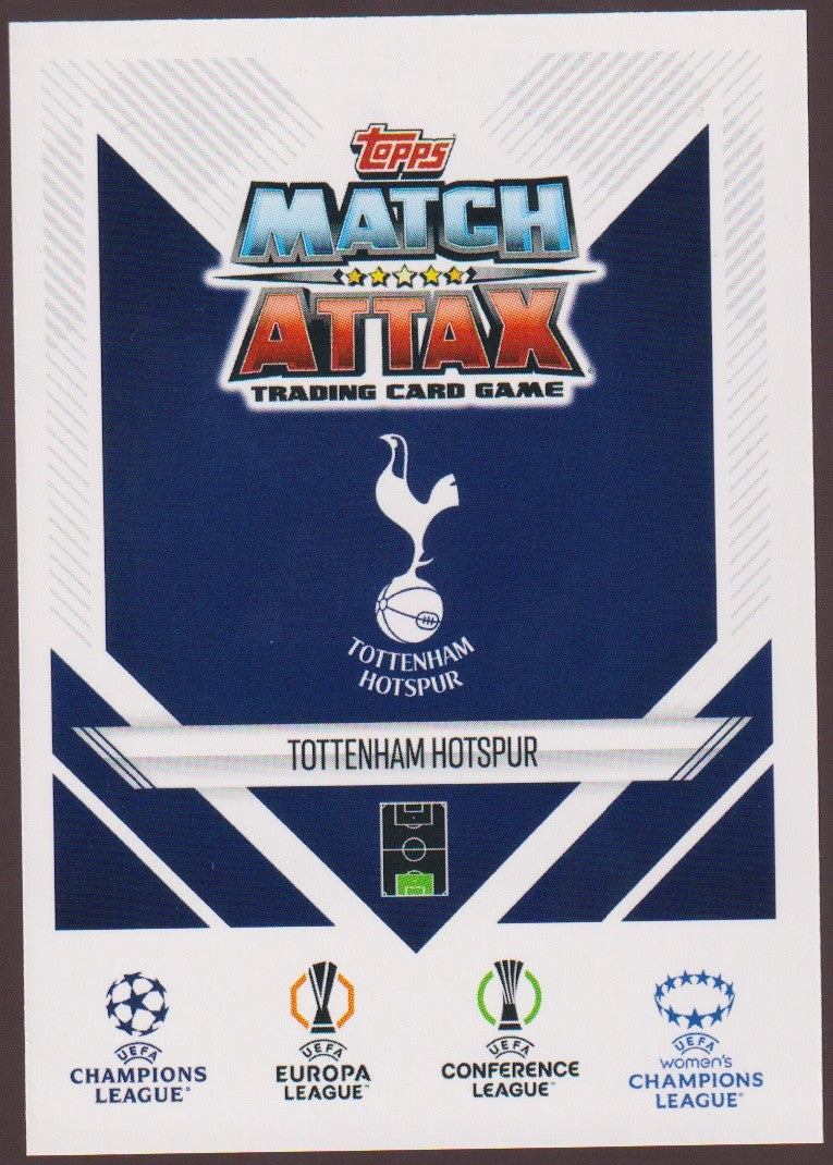 Topps Match Attax Trading Card Game Guglielmo Vicario Tottenham Hotspur Parallel – Bild 2
