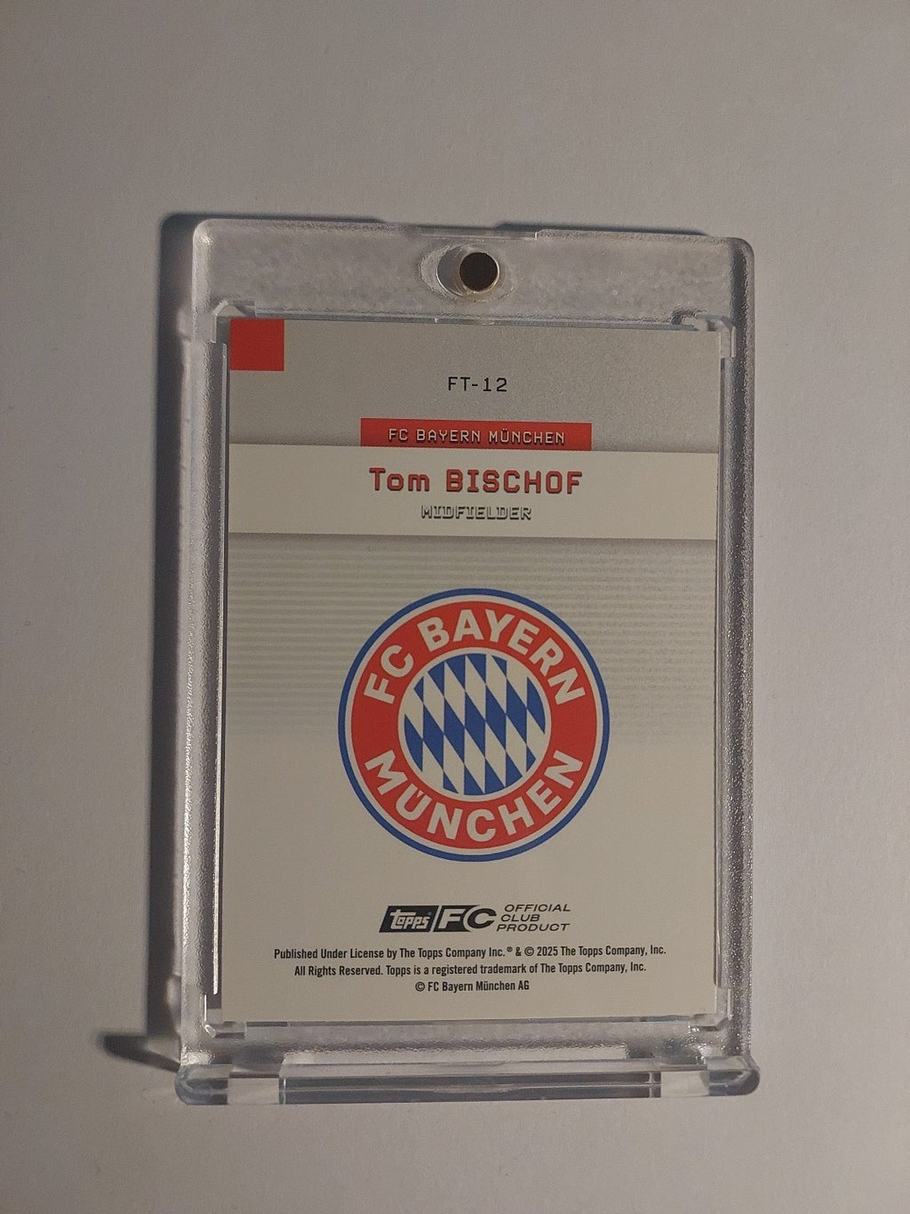 Topps Bayern Team Set 2025-26 Tom Bischof Parallel 24/99 Refractor Ultra Rare – Bild 2