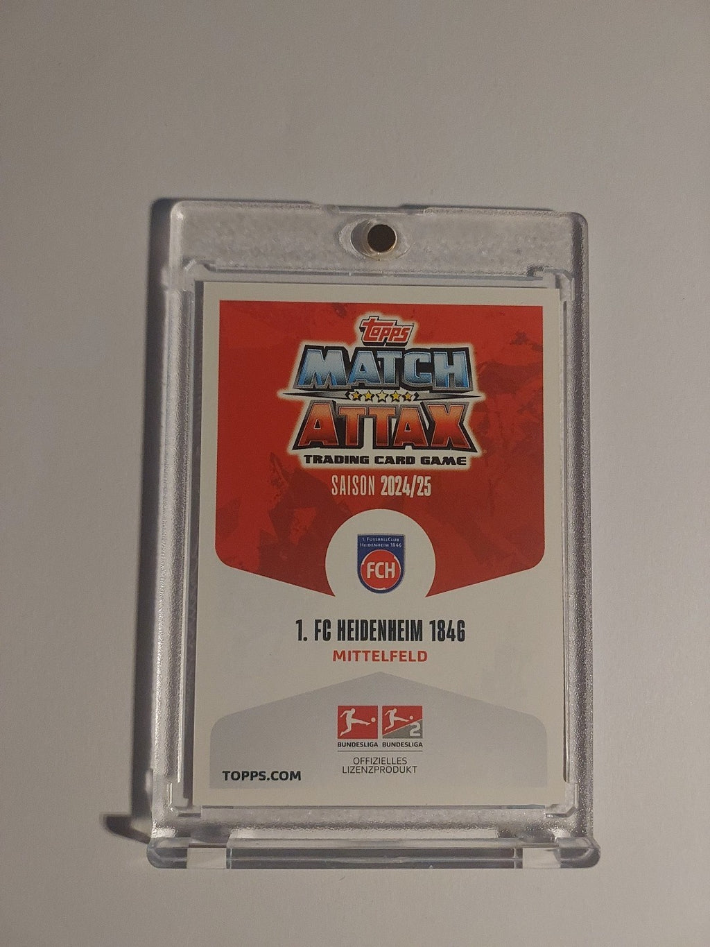 Topps 2024-25 Adrian Beck FC Heidenheim On Card Auto Parallel Ultra Rare – Bild 2