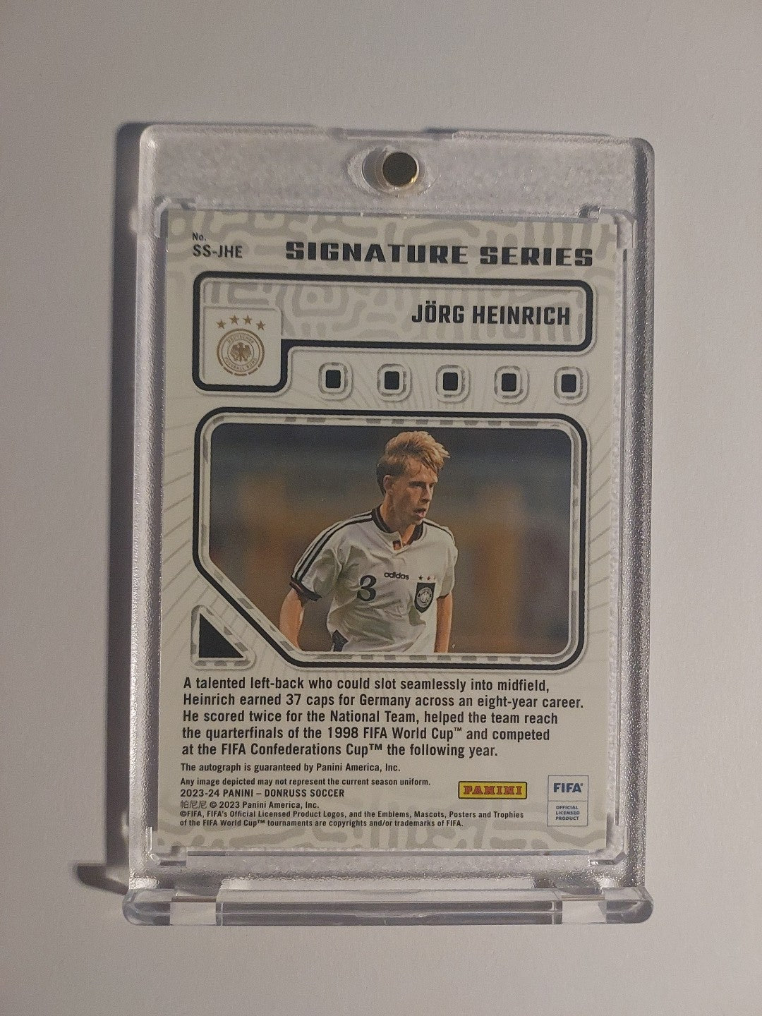 Panini Donruss Soccer 23-24 Jörg Heinrich Deutschland Auto Limited Parallel Rare – Bild 2