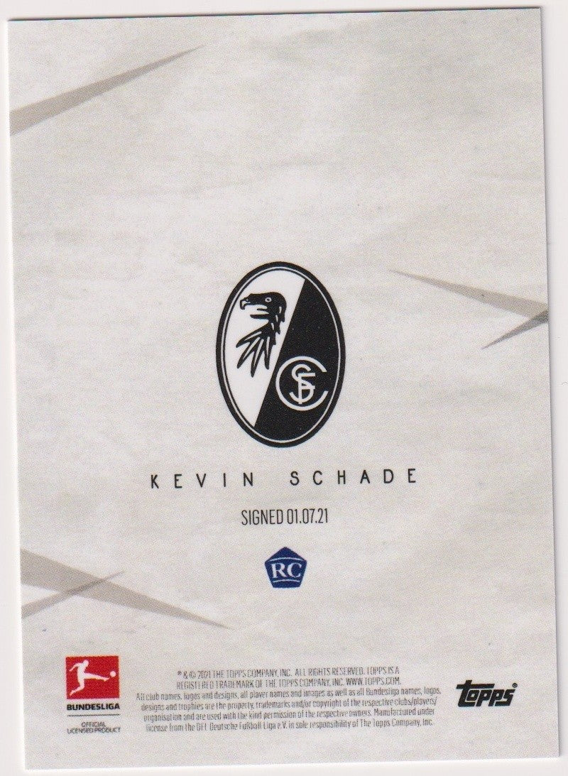 Topps Bundesliga 2020-21 Kevin Schade Rookie SC Freiburg Parallel Rare – Bild 2