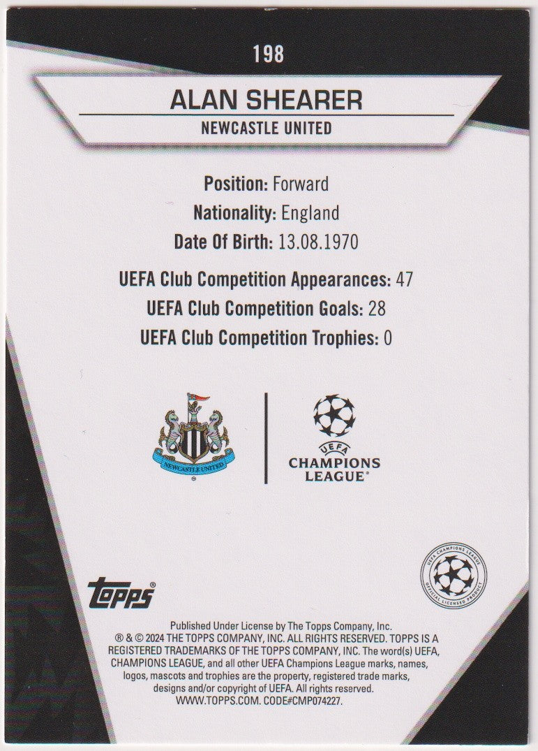 Topps 2023-24 Alan Shearer Newcastle United Parallel Rare – Bild 2