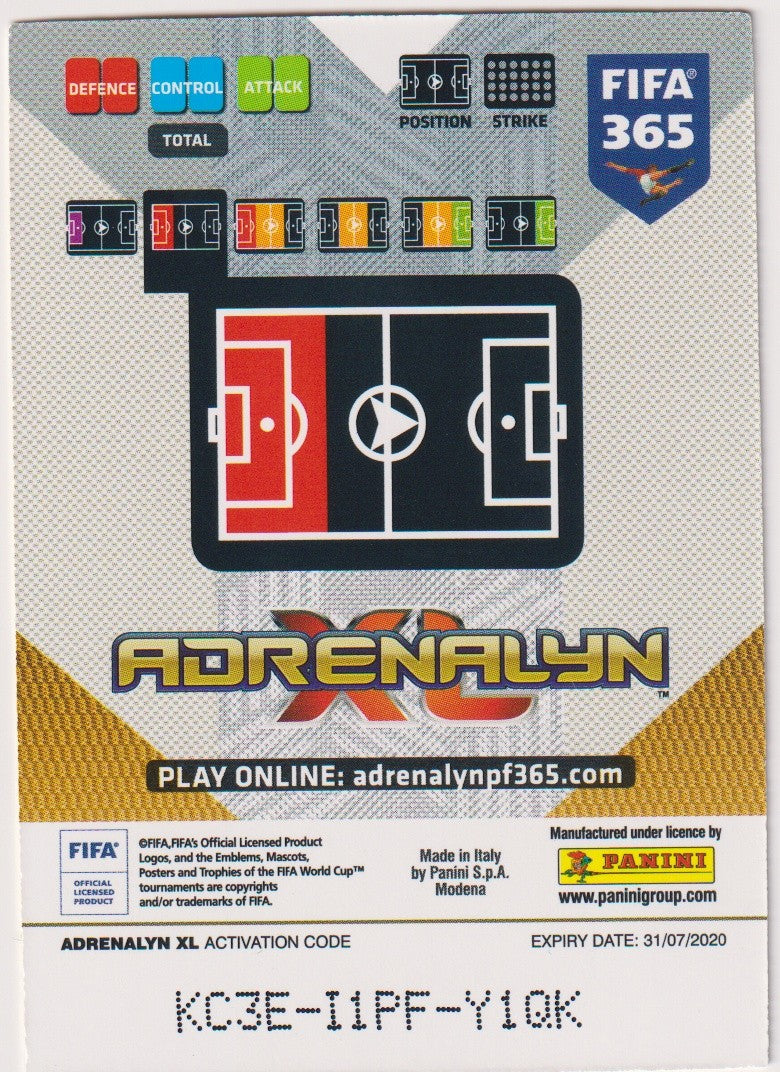 Panini FIFA 365 Giovanni Di Lorenzo Napoli Parallel Rare 218 – Bild 2