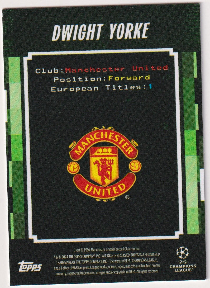 Topps Decades 2024-25 Dwight Yorke Manchester United Parallel 92/99 Refractor – Bild 2