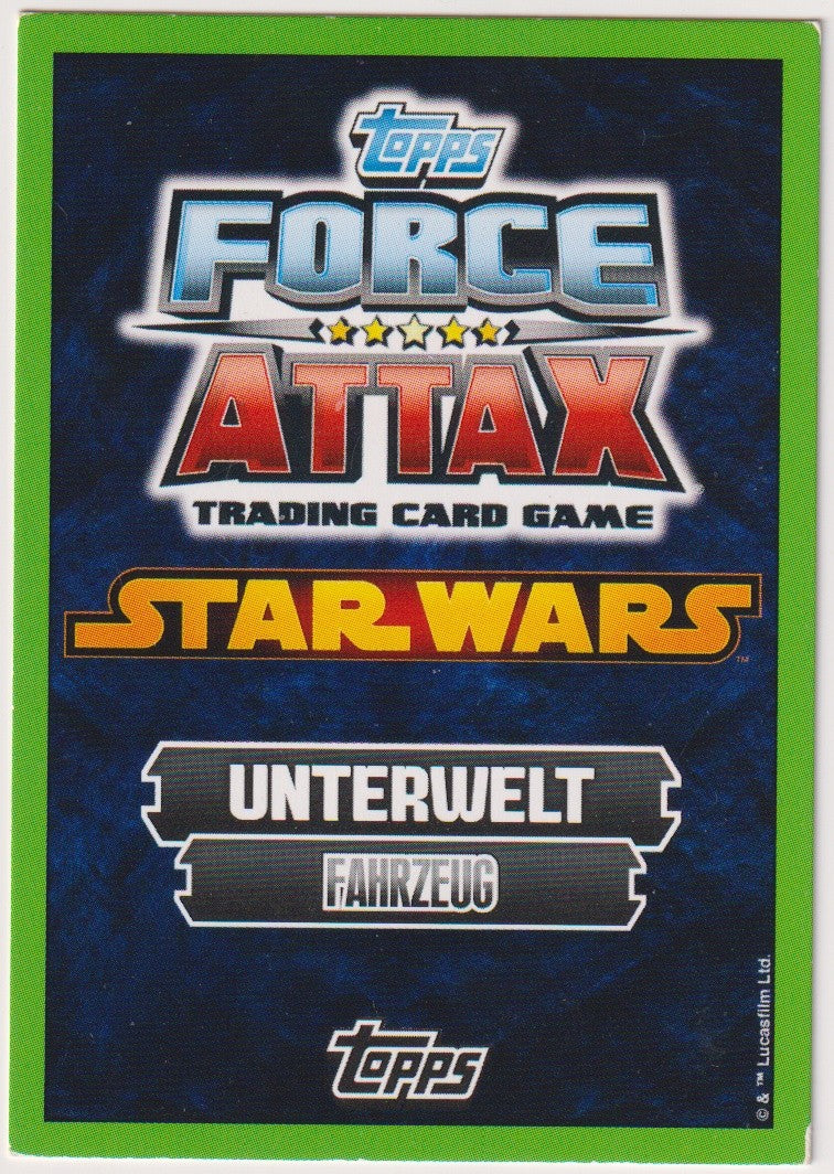 Topps Star Wars 2012 Slave I Unterwelt Fahrzeug TCG Rare #32 – Bild 2