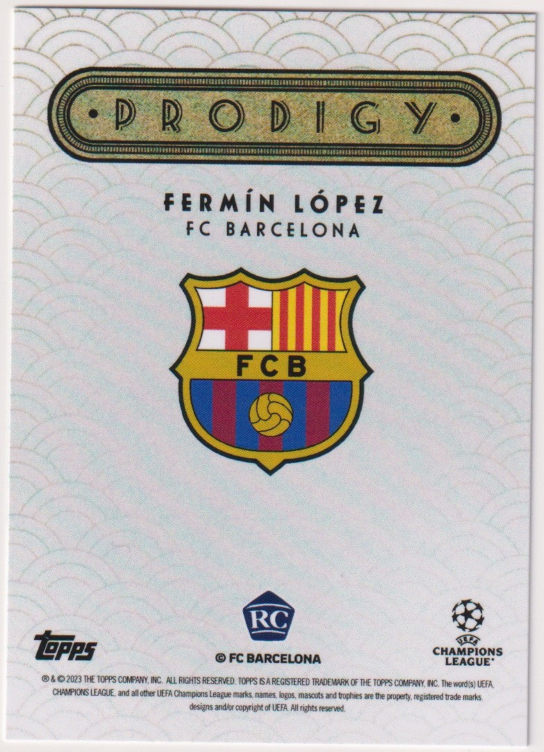 Topps Deco Fermín López Rookie FC Barcelona Parallel Rare – Bild 2