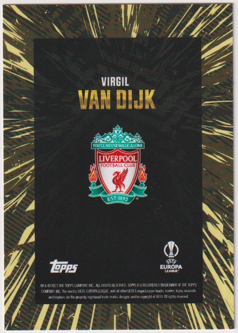 Topps 2022-23 Virgil van Dijk Liverpool Football Club UEFA Europa League – Bild 2