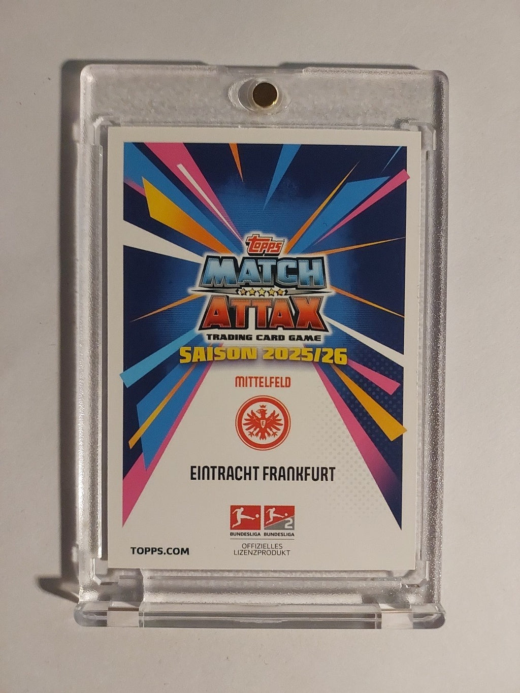 Topps Match Attax 2025-26 Mario Götze Frankfurt Victory Parallel Refractor Rare – Bild 2