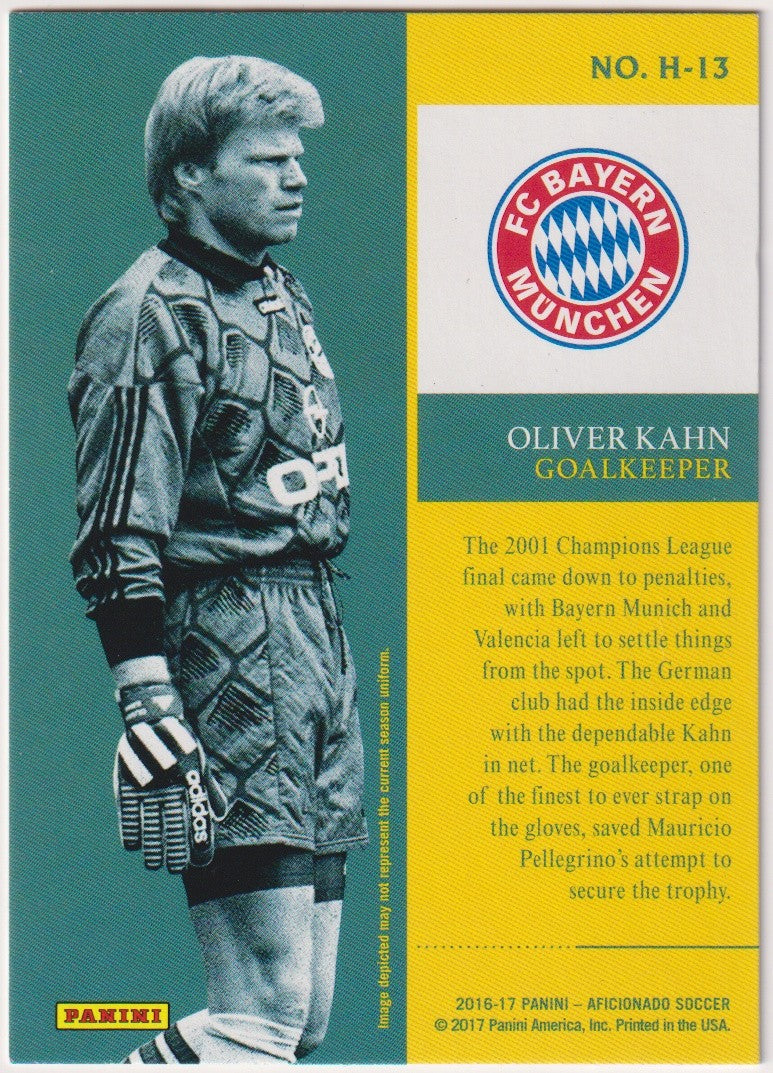 Panini AFICIONADO 2016-17 Oliver Kahn Bayern Munich HEROES Parallel Case Hit – Bild 2