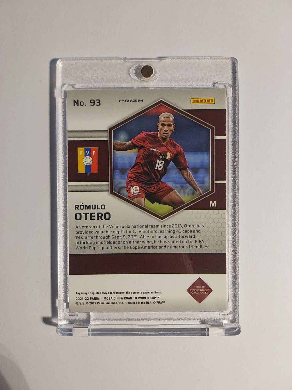 Panini Mosaic 2021-22 Romulo Otero Venezuela Parallel Refractor Insert Rare Hit – Bild 2